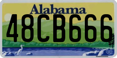 AL license plate 48CB666