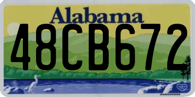 AL license plate 48CB672