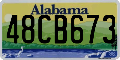 AL license plate 48CB673