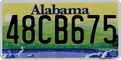 AL license plate 48CB675