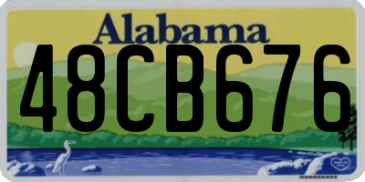 AL license plate 48CB676