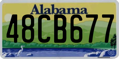 AL license plate 48CB677