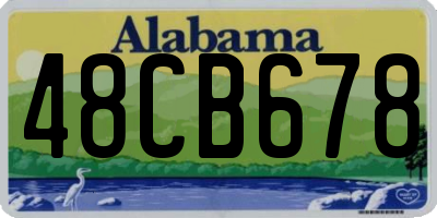 AL license plate 48CB678
