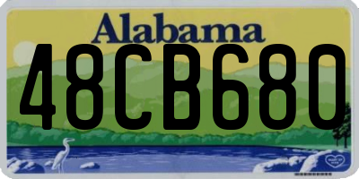 AL license plate 48CB680