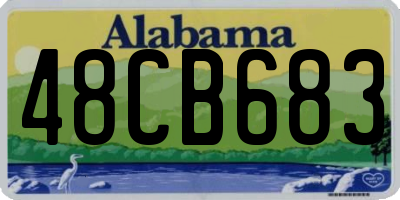 AL license plate 48CB683