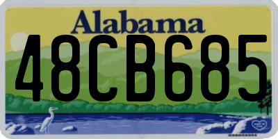 AL license plate 48CB685