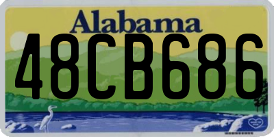 AL license plate 48CB686