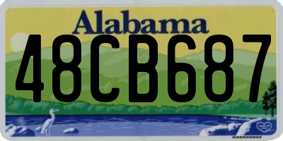 AL license plate 48CB687