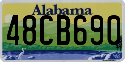 AL license plate 48CB690