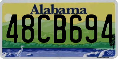 AL license plate 48CB694