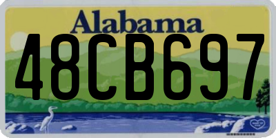 AL license plate 48CB697