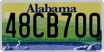 AL license plate 48CB700