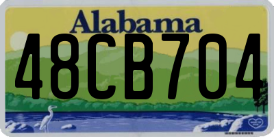 AL license plate 48CB704