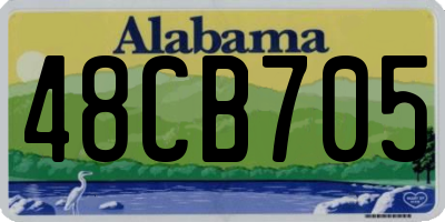 AL license plate 48CB705