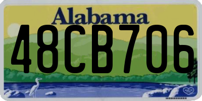 AL license plate 48CB706
