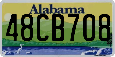 AL license plate 48CB708