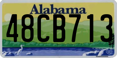 AL license plate 48CB713