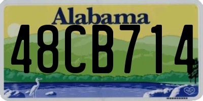 AL license plate 48CB714