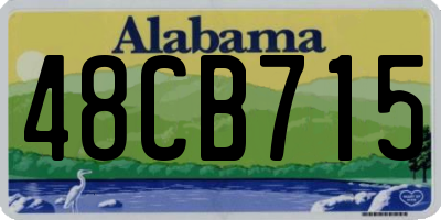 AL license plate 48CB715