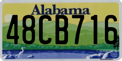 AL license plate 48CB716