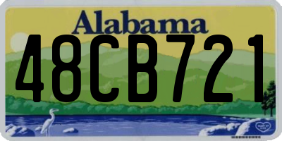 AL license plate 48CB721