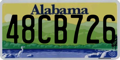 AL license plate 48CB726