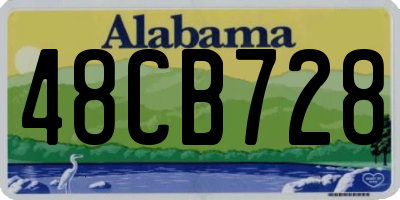 AL license plate 48CB728