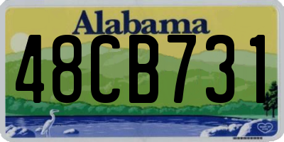 AL license plate 48CB731