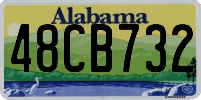 AL license plate 48CB732