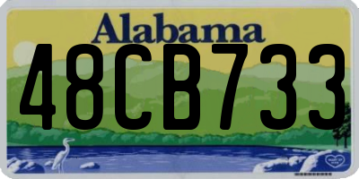 AL license plate 48CB733