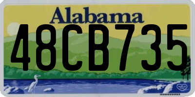 AL license plate 48CB735