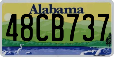 AL license plate 48CB737