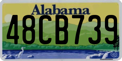 AL license plate 48CB739
