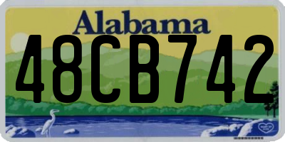 AL license plate 48CB742