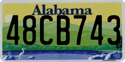 AL license plate 48CB743