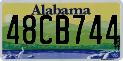 AL license plate 48CB744
