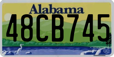 AL license plate 48CB745