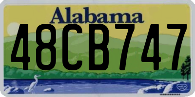 AL license plate 48CB747