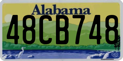 AL license plate 48CB748