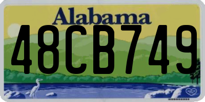 AL license plate 48CB749