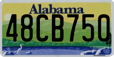 AL license plate 48CB750