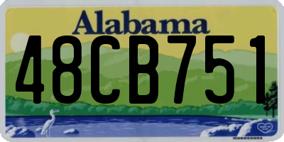 AL license plate 48CB751