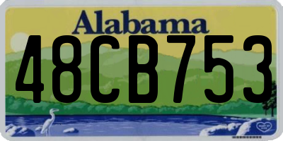 AL license plate 48CB753