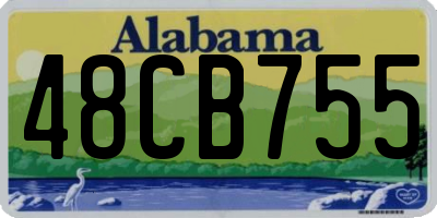 AL license plate 48CB755