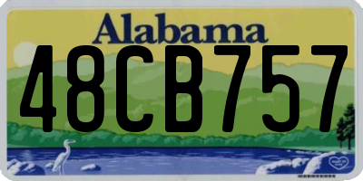 AL license plate 48CB757