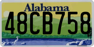 AL license plate 48CB758