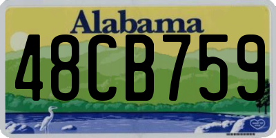 AL license plate 48CB759