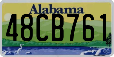 AL license plate 48CB761