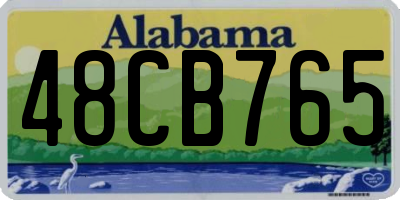 AL license plate 48CB765