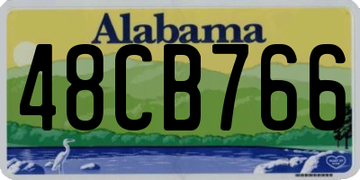 AL license plate 48CB766